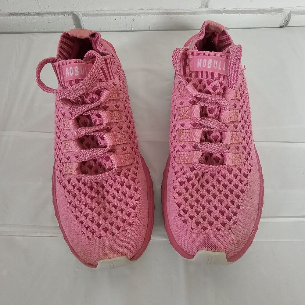 NOBULL Women's US 6 Running Shoe Diamond Knit Runner Pink